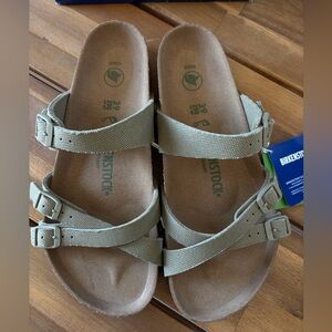 Birkenstock Faded Khaki Franca Sandals